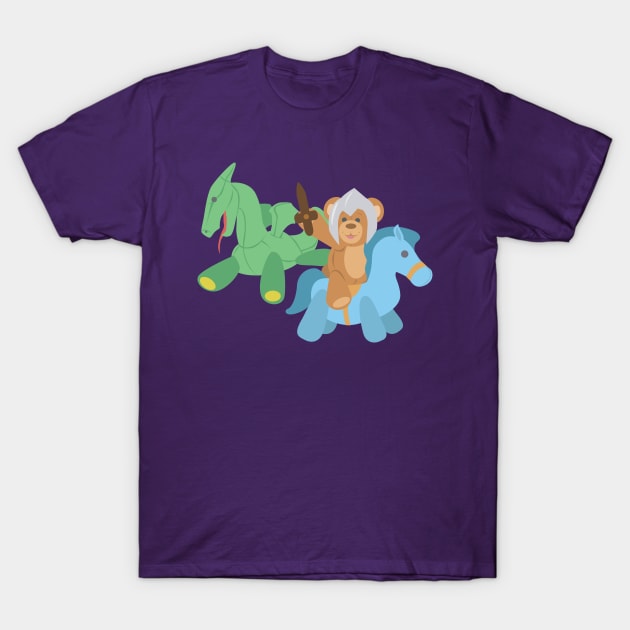 Teddy Bear Knight T-Shirt by SakuraDragon